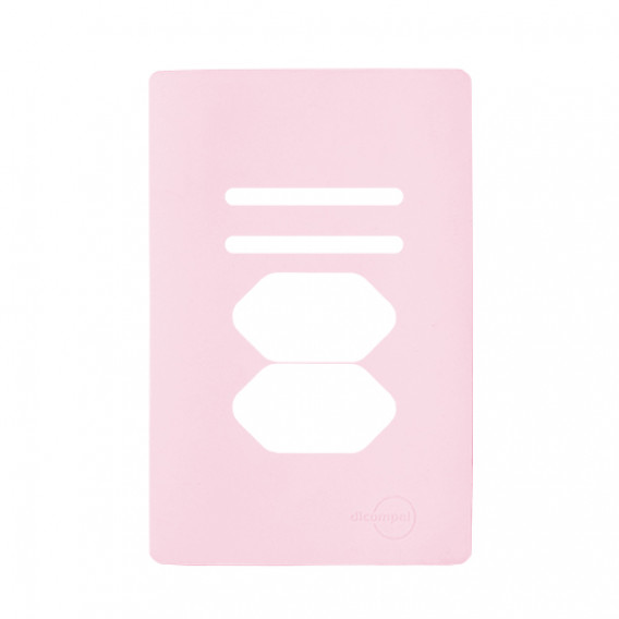 Placa p/ 2 Interruptor + 2 tomadas 4x2 - Novara Especiais Petala Placa p/ 2 Interruptor + 2 tomadas 4x2 - Novara Especiais Petala